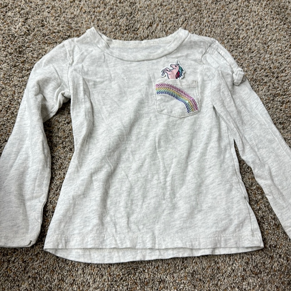 Carters 4t unicorn pocket top